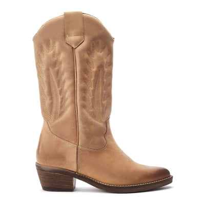 Oka Stone Leather Boots