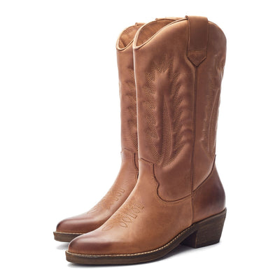Oka Tan Leather Boots
