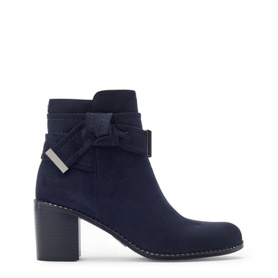 Phoebea Navy Alcantara Boots