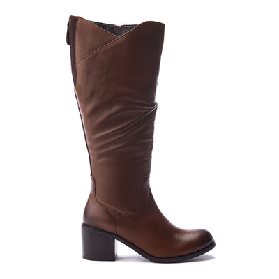 Soleene Tan Leather Boots