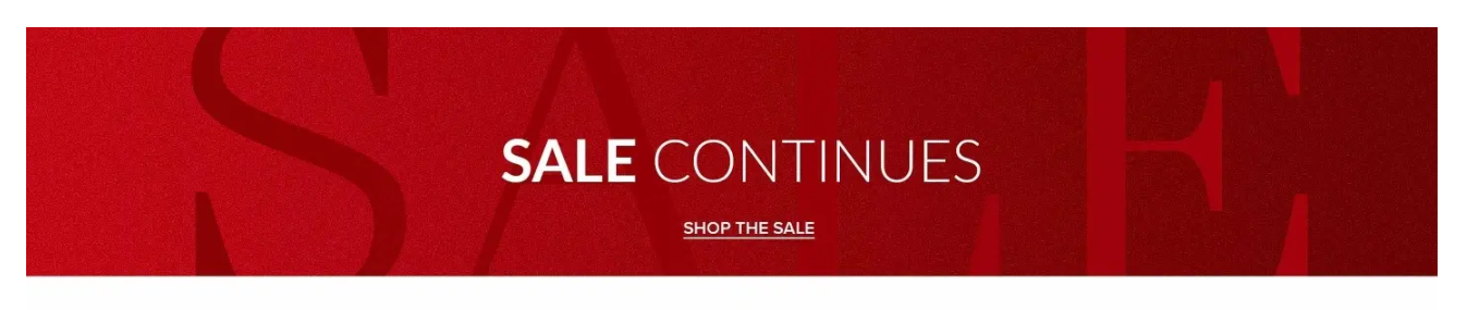 Sale Continues