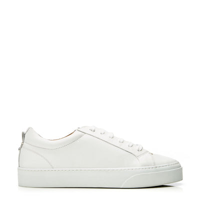 Aiyla White Leather Trainers