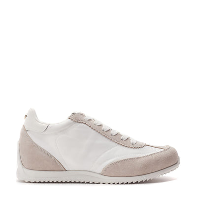 Akalia White Textile Trainers