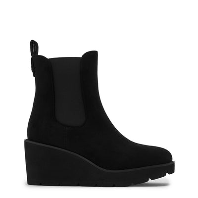 Allby Black Alcantara Alcantara Boots