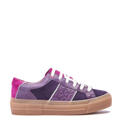 Amande Purple Suede Trainers