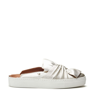 Amarantha Gold Leather Trainers