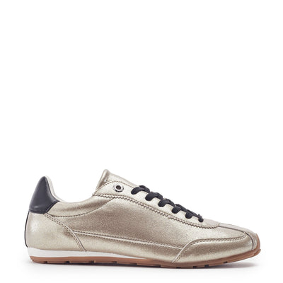 Ammie Gold Leather Trainers