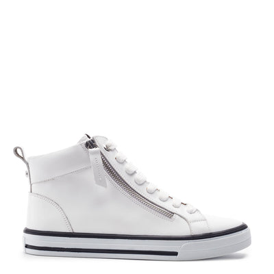 Anni White Leather Trainers
