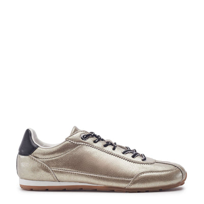 Ares Gold Leather Trainers