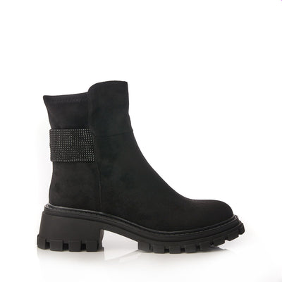 Arilen Black Alcantara Boots