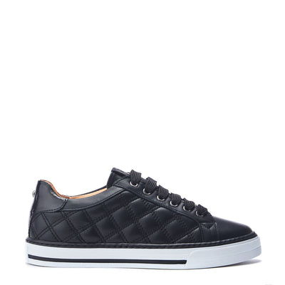Arzon Black Leather Trainers