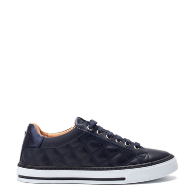 Arzon Navy Leather Trainers
