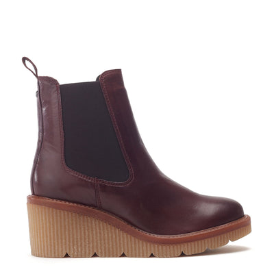Audyn Burgundy Leather Boots