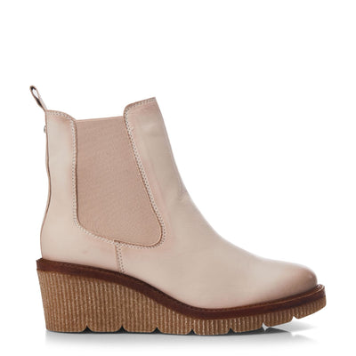 Audyn Cream Leather Boots