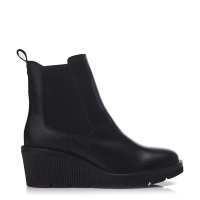 Audyn Jet Black Leather Boots