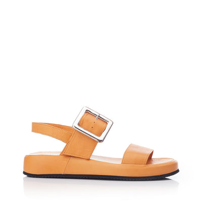 Force Orange Leather Sandals