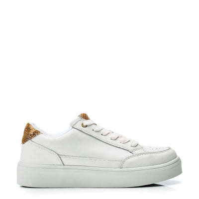 Jessie White Leather Trainers