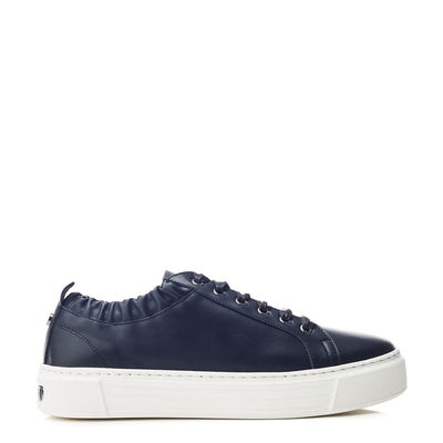 Kenali Black Leather Trainers