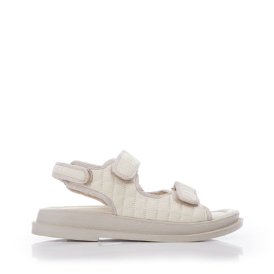 Layton Beige Leather Sandals