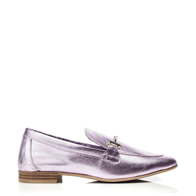 Winnie Lilac Leather Shoes