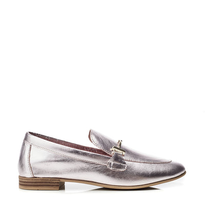 Winnie Rose Gold Leather Shoes