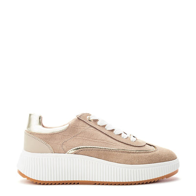 Baretti Taupe Suede Trainers