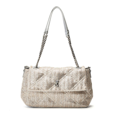 Bea Bag Gold Raffia 