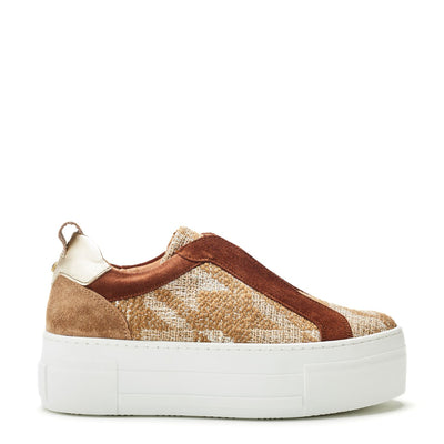 Beach Tan Textile Trainers
