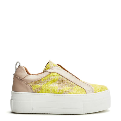 Beach Yellow Textile Trainers