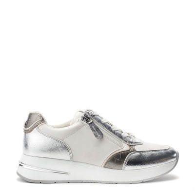 Bellaa White Porvair Trainers