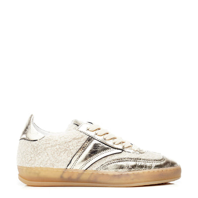 Bennet Off White Textile Trainers