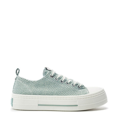 Betta Mint Raffia Trainers