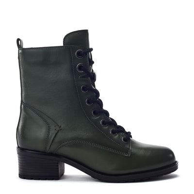 Bezzie Green Nappa Nappa Boots