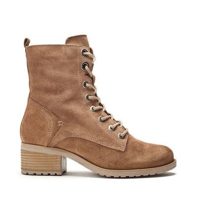 Bezzie Taupe Suede Suede Boots