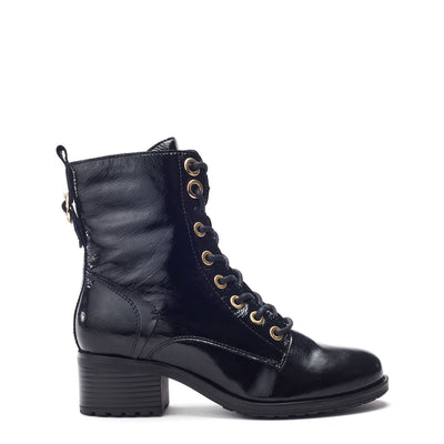 Bezzina Black Patent Leather Boots