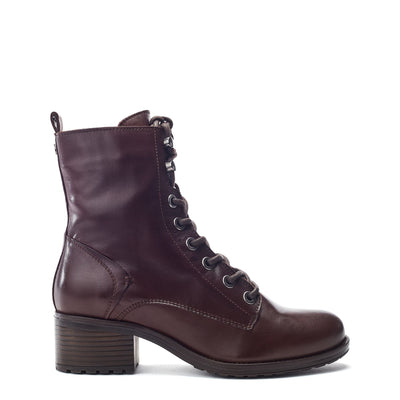 Bezzy Dark Brown Leather Leather Boots