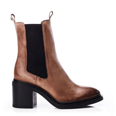 Blissie Taupe Leather Boots