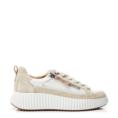 Bouville Off White Leather Trainers