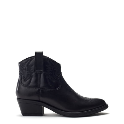 Bracknell Black Leather Boots