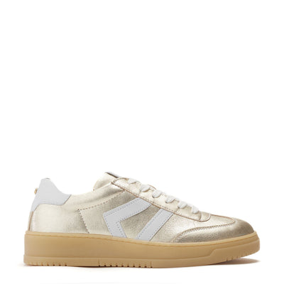 Bramble Champagne Leather Trainers