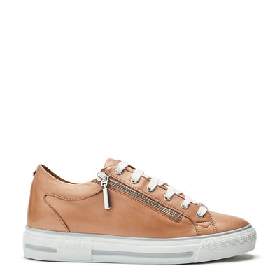 Bramleigh Taupe Leather Trainers