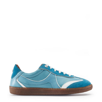 Brioni Light Blue Leather Trainers