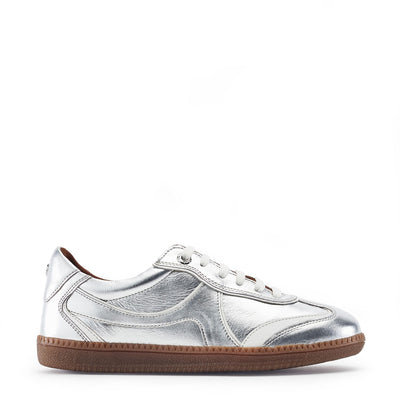 Brioni Silver Leather Trainers