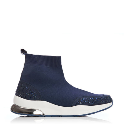 Bronsie Navy Textile Trainers