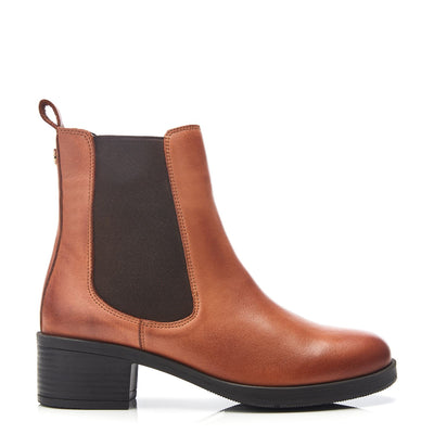 Brooki Tan Leather Boots