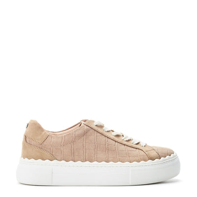 Brosa Taupe Suede Trainers