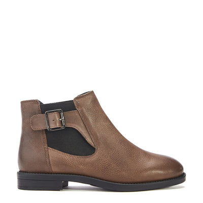 Bryana Grey Leather Boots