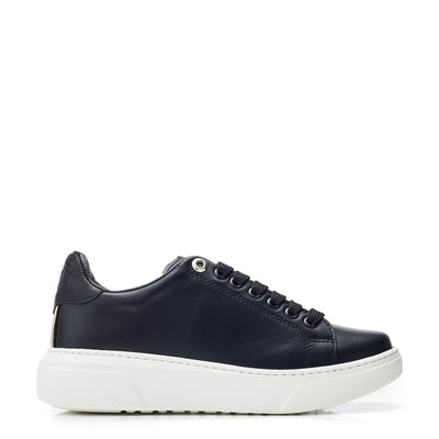 Brynn Black Leather Trainers