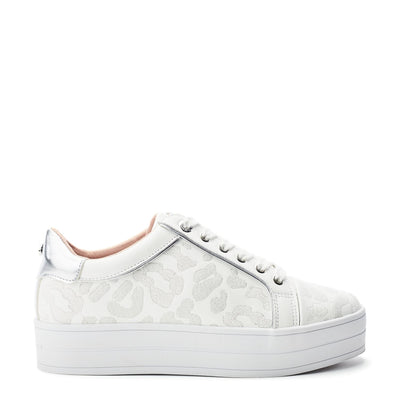 Buttercupp White Leather Trainers
