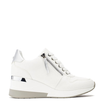 Caspia White Porvair Trainers